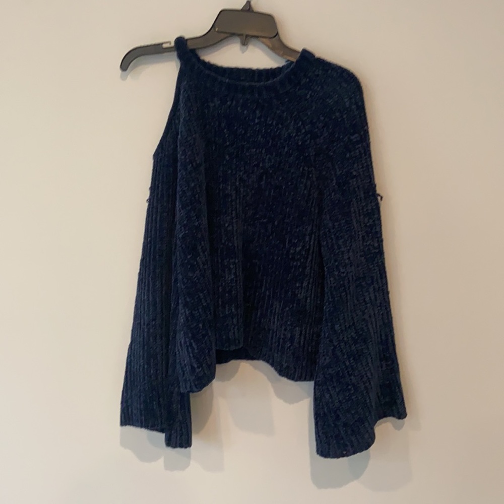 State Split Neck Chenille Sweater - image 3
